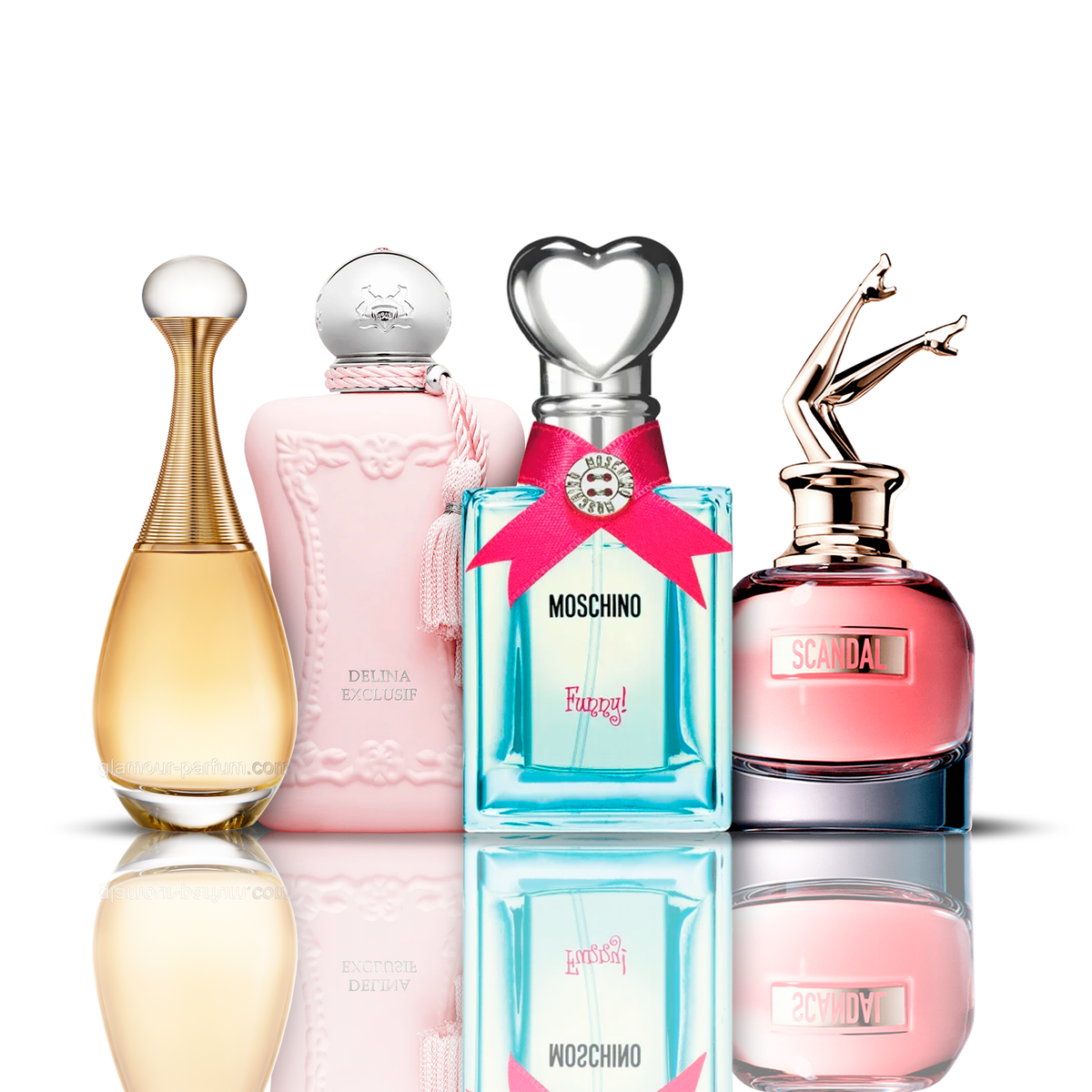 Sada 4 Parfémů | Funny Moschino + Delina + Scandal + J'adore 100 ml
