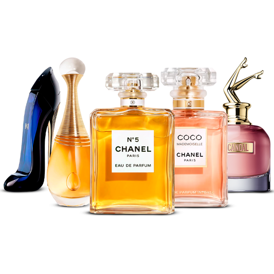 Sada 5 Parfémů – Good Girl, J'adore, Chanel Nº5, Coco Mademoiselle i Scandal [100 ml každý]