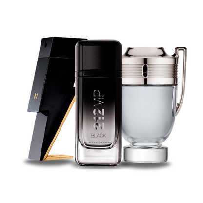 Sada 3 Parfémů | BAD BOY, 212 VIP BLACK, Paco Rabanne INVICTUS 100 ml