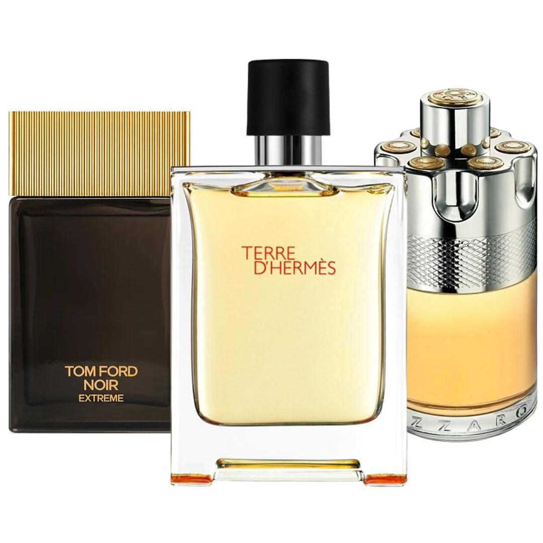 Sada 3 Parfémů | Terre de’Hermes, Azzaro Wanted, Tom Ford Noir Extreme 100 ml
