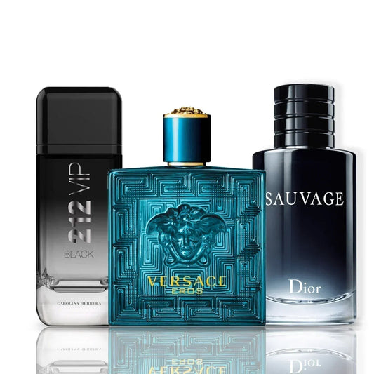 Sada 3 Parfémů | Versace Eros + Sauvage Dior + 212 Vip Blac